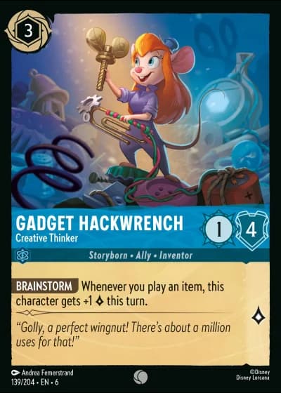 Gadget Hackwrench - Creative Thinker #139/204 — Azurite Sea