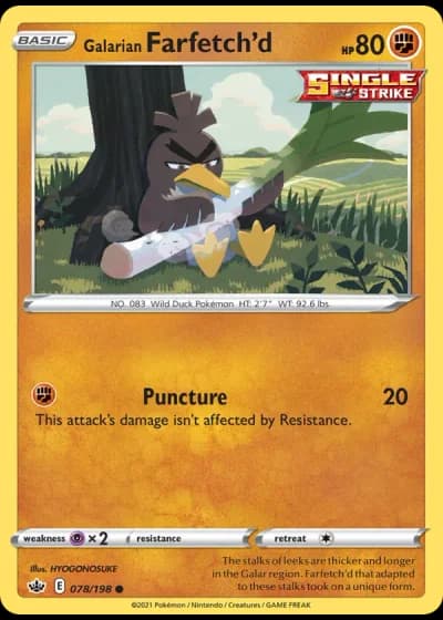 Galarian Farfetch'd #78/198 — Chilling Reign