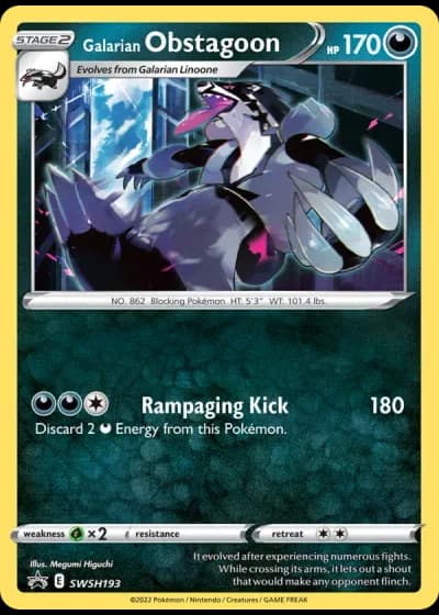 Galarian Obstagoon SWSH193