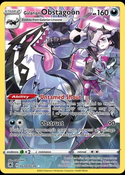 Galarian Obstagoon TG10/30 — Trainer Gallery (Astral Radiance)
