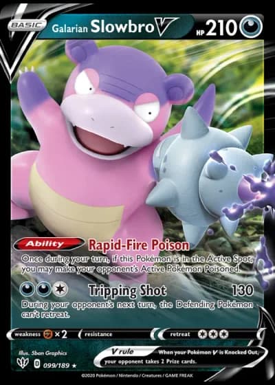 Galarian Slowbro V #99/189 — Darkness Ablaze