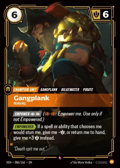 Gangplank, Naval #086/248 — Vendetta