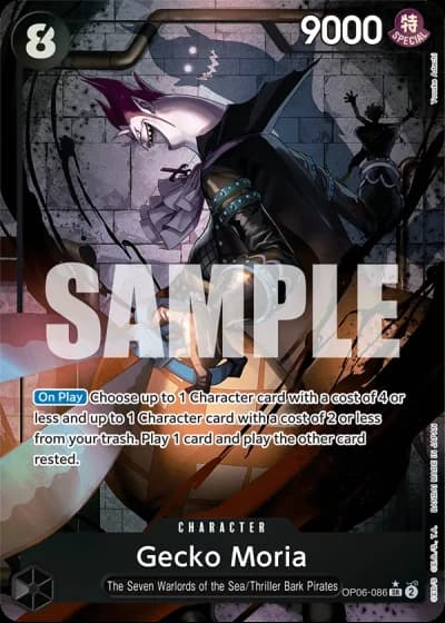 Gecko Moria (OP06-086) (Alternative Art) — Wings of the Captain (OP06)