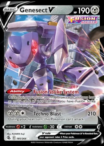 Genesect V #185-swsh8/78 — World Championships 2023