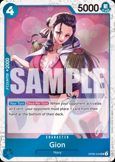 Gion (OP06-044) (Pirate Foil) — One Piece Card The Best Vol.2(PRB02)