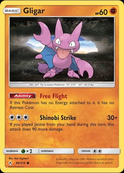 Gligar #98/214 — Unbroken Bonds