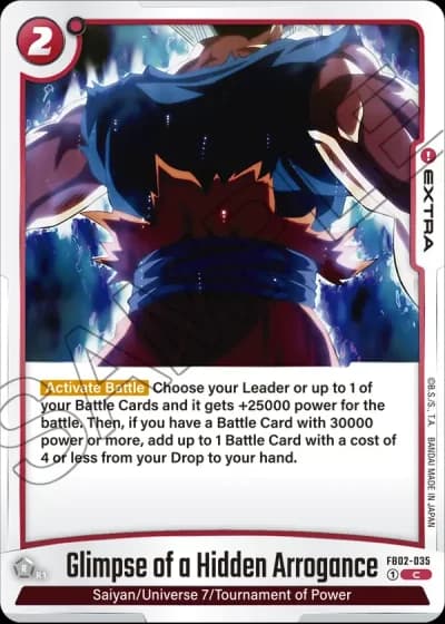 Glimpse of a Hidden Arrogance FB02-035 — Blazing Aura (FB02)