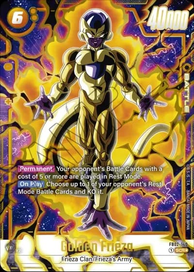 Golden Frieza (Alternative Art) FB02-140 — Blazing Aura (FB02)