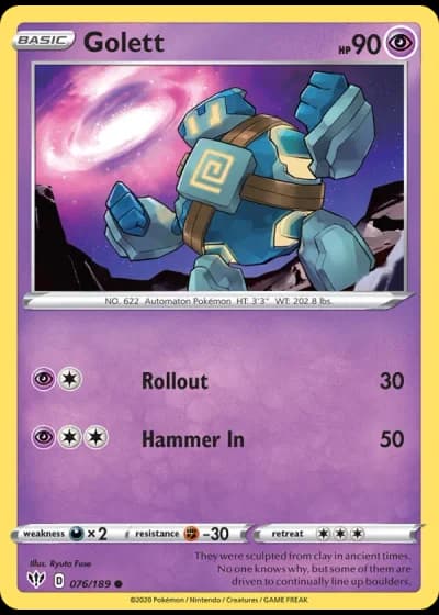 Golett #76/189 — Darkness Ablaze