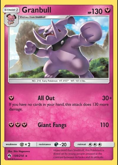 Granbull #138/214 — Lost Thunder