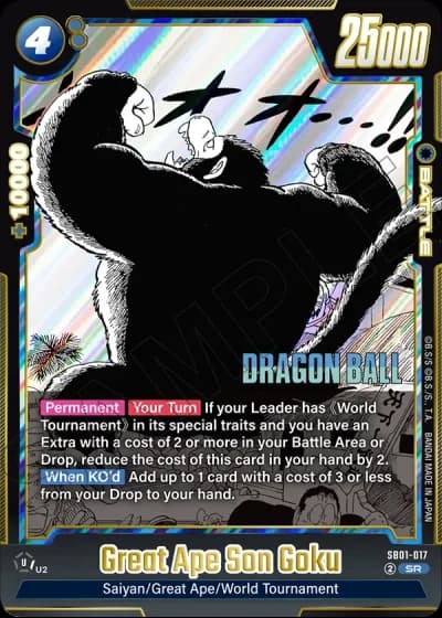 Great Ape Son Goku SB01-017 — Manga Booster 01 (SB01)