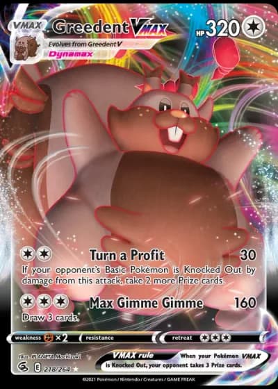 Greedent VMAX #218/264 — Fusion Strike