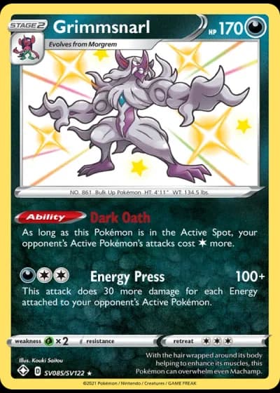 Grimmsnarl SV085/122 — Shiny Vault (Shining Fates)