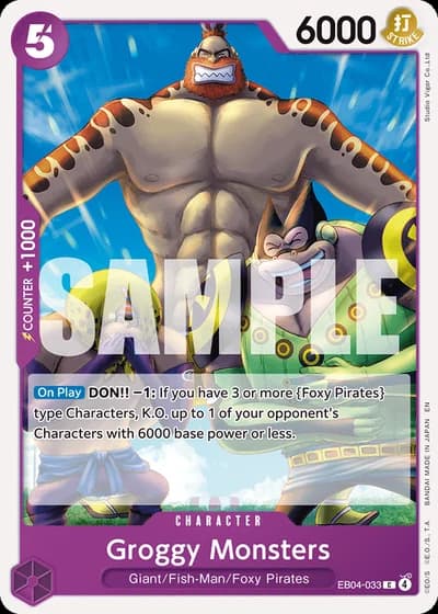 Groggy Monsters (EB04-033) — The Azure Sea's Seven (OP14-EB04)