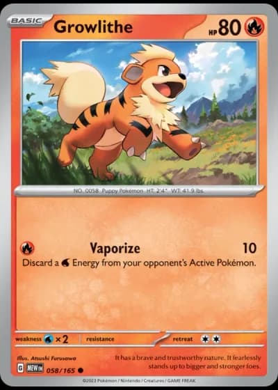 Growlithe #058/165 — 151