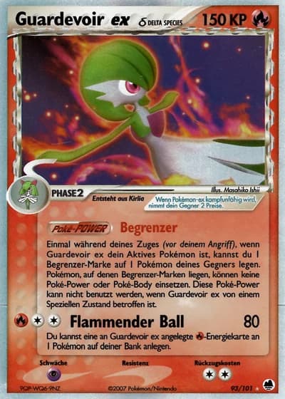 Guardevoir ex #93/101 — EX Dragon Frontiers