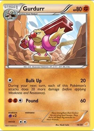 Gurdurr #14/30 — BW trainer Kit (Excadrill)