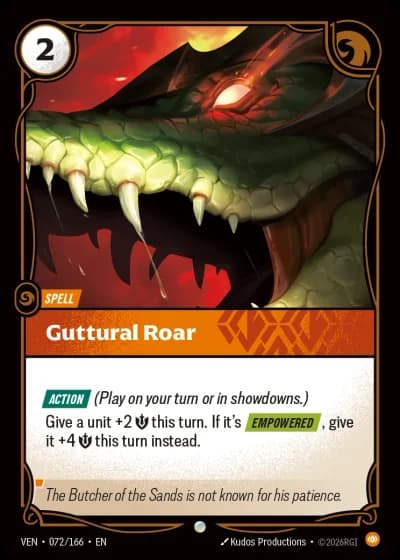 Guttural Roar #072/248 — Vendetta