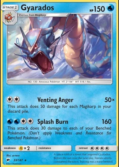 Gyarados #33/147 — Burning Shadows