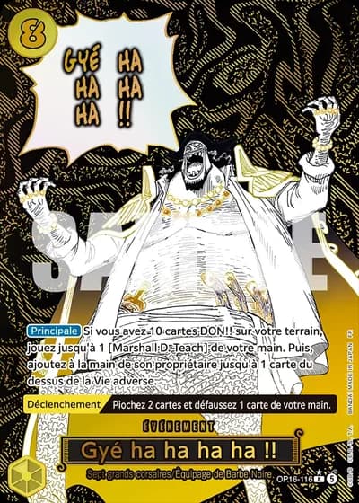Gyé ha ha ha ha !! (OP16-116) (Alternative Art) — L'Heure de la Bataille Décisive (OP16)