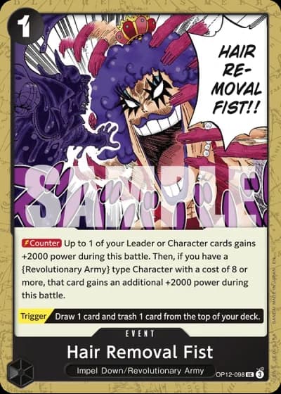 Hair Removal Fist (OP12-098) — Legacy of the Master (OP12)