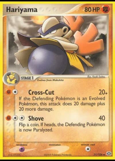 Hariyama #31/106 — Emerald