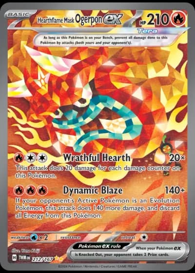 Hearthflame Mask Ogerpon ex #212/167 — Twilight Masquerade