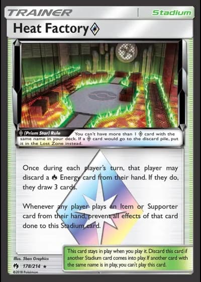Heat Factory Prism Star #178/214 — Lost Thunder