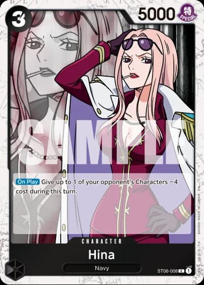 Hina (ST06-008) (Pirate Foil) — One Piece Card The Best Vol.2(PRB02)