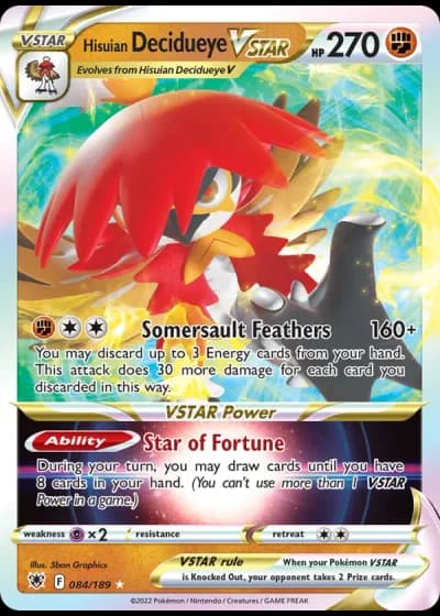Hisuian Decidueye VSTAR #84/72 — World Championships 2022