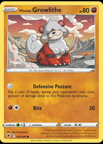 Hisuian Growlithe #070/189 — Astral Radiance