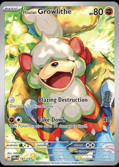 Hisuian Growlithe #181 — Twilight Masquerade