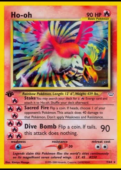 Ho-oh #7/64 — Neo Revelation