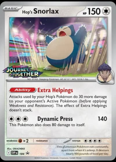 Hop's Snorlax #184