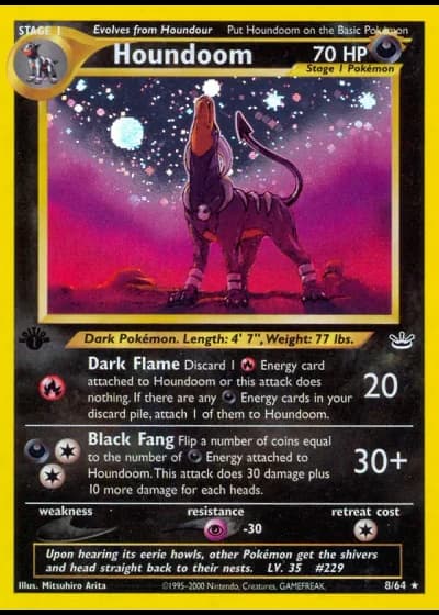 Houndoom (1st Edition) #8/64 — Neo Revelation (1st Edition)