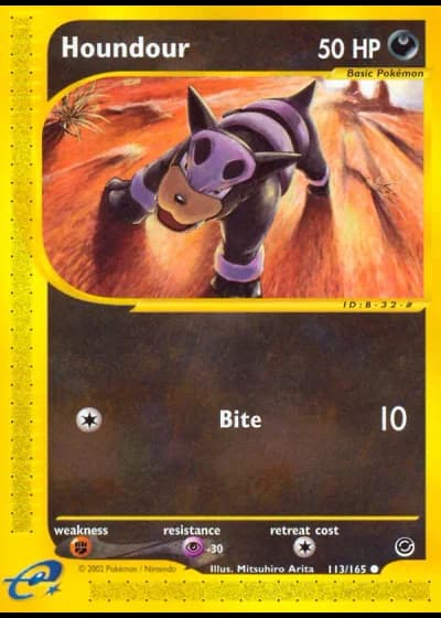 Houndour #113/165 — Expedition Set Base
