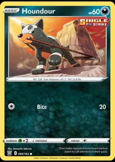 Houndour #95/163 — Battle Styles