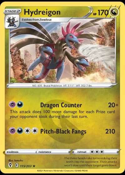 Hydreigon #115/203 — Evolving Skies