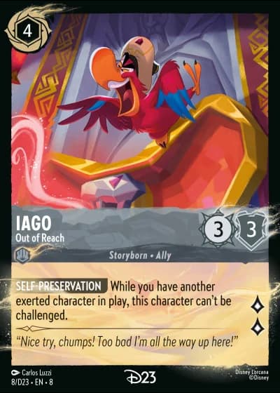 Iago - Out of Reach #8/204 — Reign of Jafar
