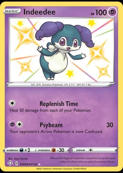 Indeedee SV059/122 — Shiny Vault (Shining Fates)