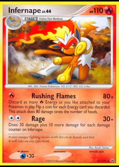 Infernape #31/127 — Platinum