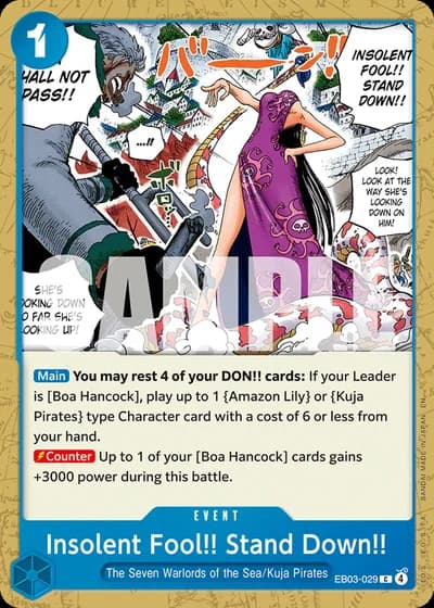 Insolent Fool!! Stand Down!! (EB03-029) — ONE PIECE Heroines Edition (EB03)
