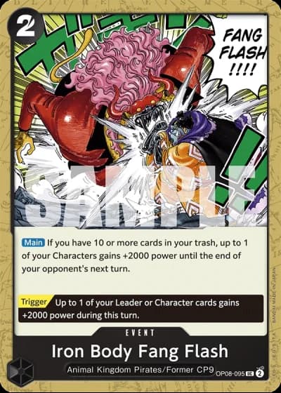 Iron Body Fang Flash (OP08-095) — Two Legends (OP08)