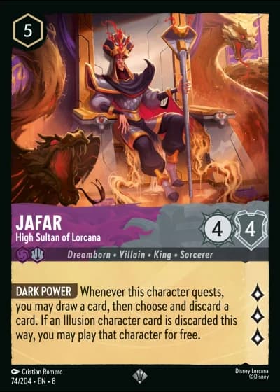 Jafar - High Sultan of Lorcana #74/204 — Reign of Jafar