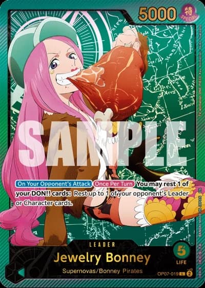 Jewelry Bonney (OP07-019) (Special Rare) — Anime 25th Collection (EB02)