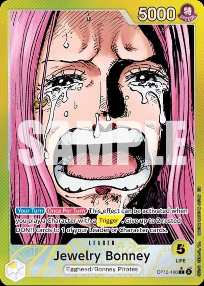 Jewelry Bonney (OP13-100) (Alternative Art) — Carrying on His Will (OP13)