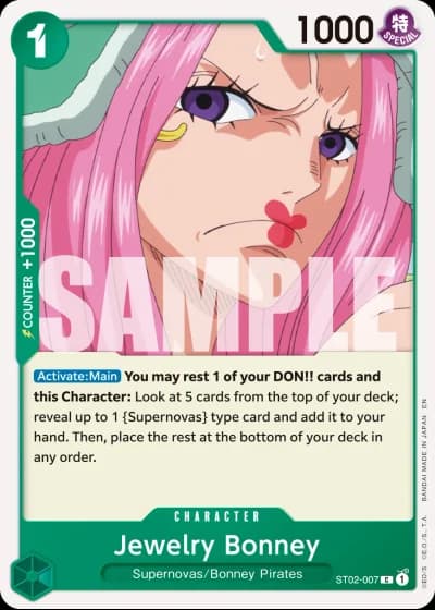 Jewelry Bonney (ST02-007) (Reprint) — One Piece Card The Best Vol.2(PRB02)