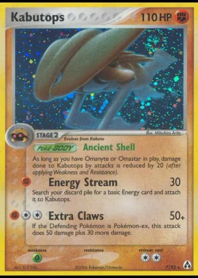 Kabutops #7/92 — EX La Leggenda di Mew