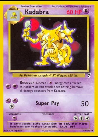Kadabra #49/110 — Legendary Collection