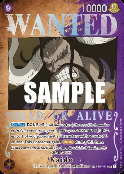 Kaido (ST04-003) (Wanted Poster) — Pillars of Strength (OP03)